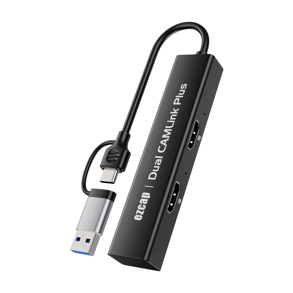 Dual Cam Link High Definition Capture Card Dual High Definition s herným zapisovačom typu C 1080p 60fps pre živé vysielanie