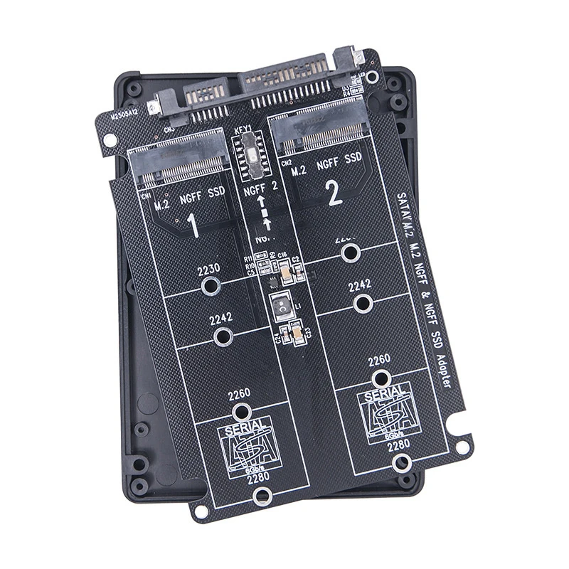 Dual M.2 NGFF na SATA 3.0 SSD USB Adapter Set 2in1 Externý pevný disk Hrubný disk Konektor pre prenosný počítač PC Desktop