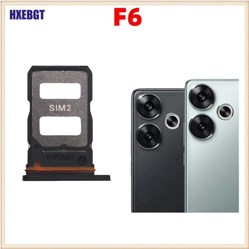 Dual SIM Card Tray pre Poco F6 24069pc21g SIM držiteľ SIM SIM SIM Card Držiteľ držiaka Tray Smartphone Náhradné diely