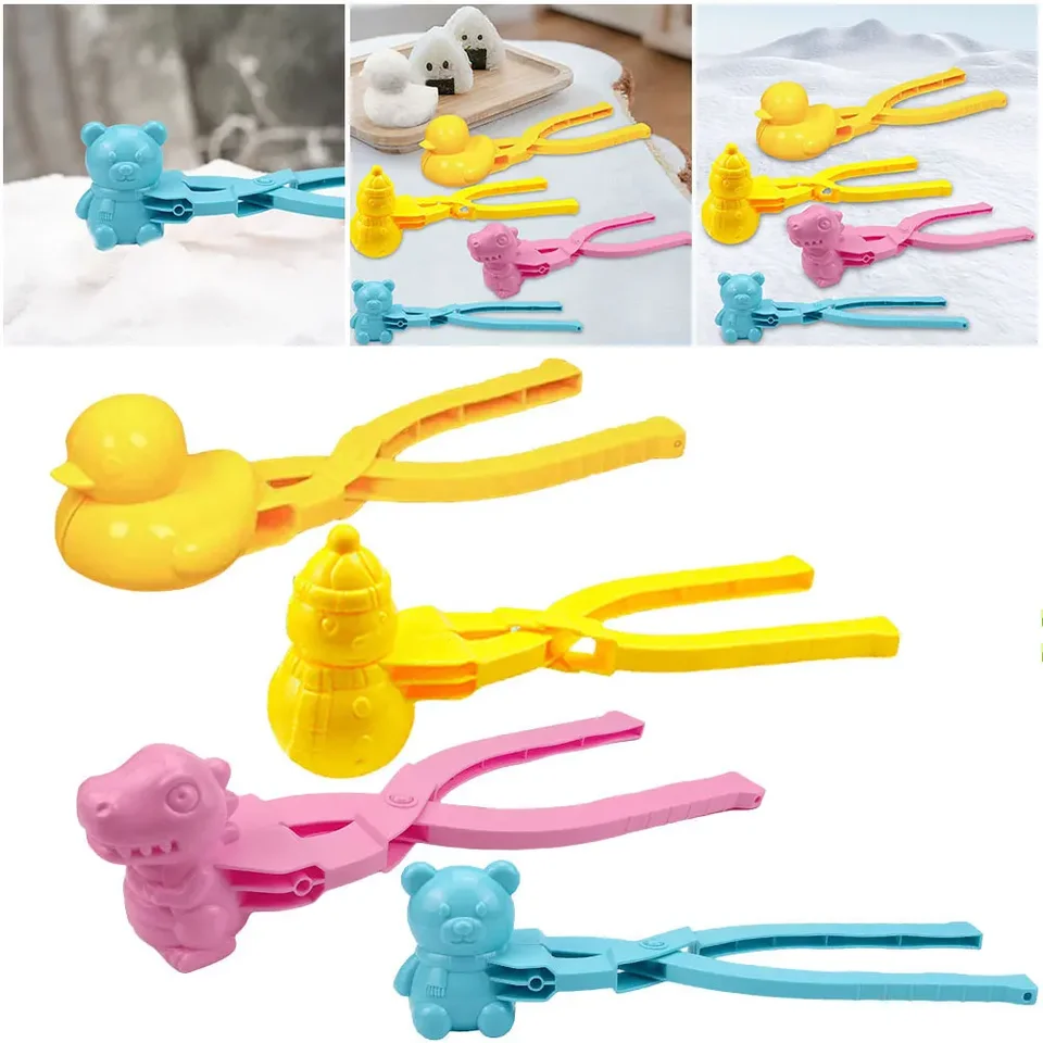 Duck Rice Mold DIY Snehball Maker Bento Accessories s rukovlnou zimnou snehovou hračkami Onigiri forma pre deti a dospelých
