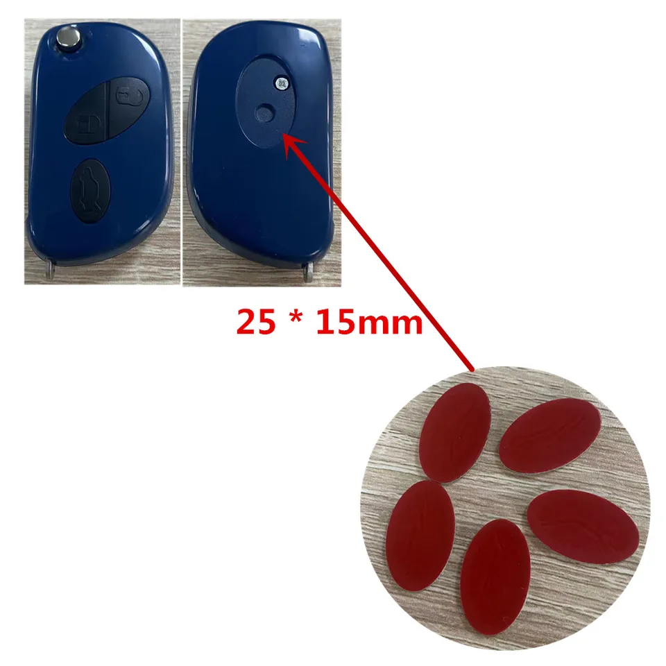 Dudely 5 ks 25*15 mm náhradný oválny hliníkový symbol Symbol Symbol Logo pre Maserati Quattroporte Car Key FOB