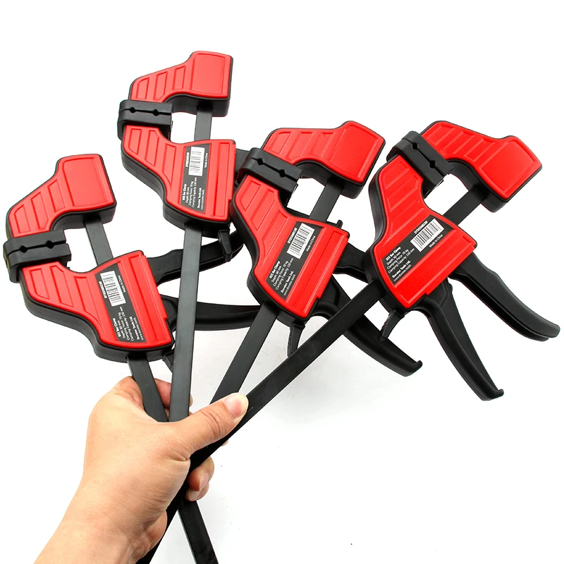 Duratec 4ks F svorky na tyče, vysoké zložky s rýchlym posúvačom drevené svorky hladké rýchle posúvanie Carpentry Bar Clips