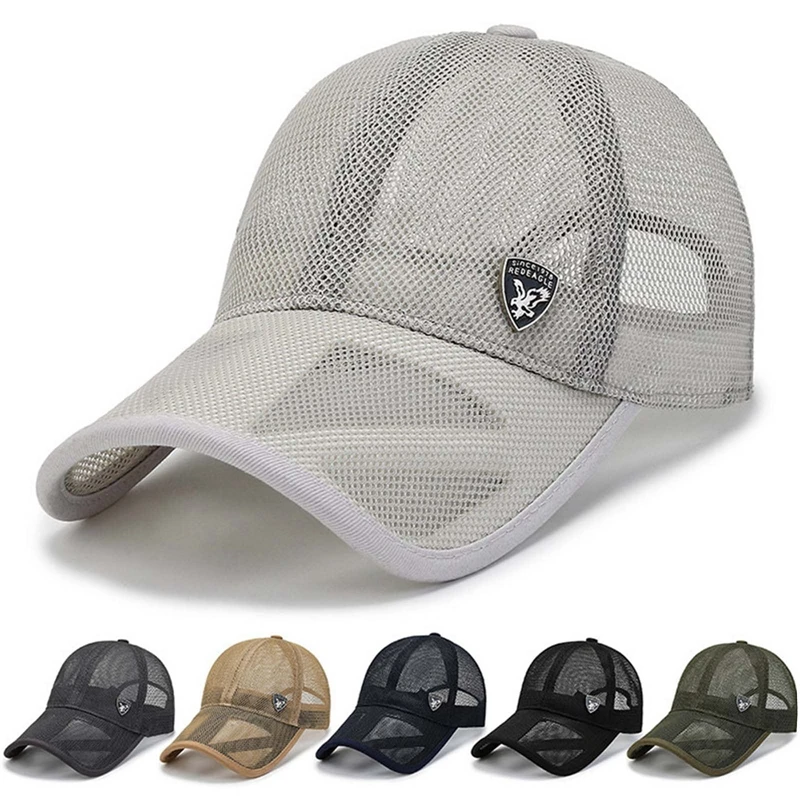 Duté sieťové priezory Cap Schary Schary Baseball Cycling Cycling Rybársky golfový klobúk Unisex priedušná sieť letný letný športový klobúk nový