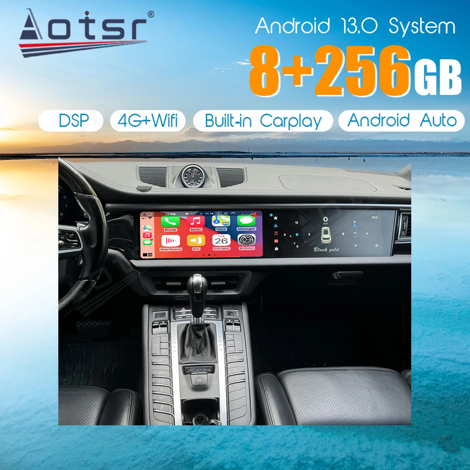 Duálna obrazovka pre Porsche MacAN 2014-2017 Car Radio Navi GPS Android Multimedia Player CarPlay Auto WiFi 5G Intelligent System BT