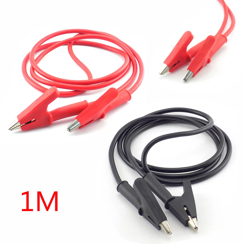Duálne aligátorové sponky s dvoma hlavičkami Klipy Krokodílové káblové sponky Silikónový spona aligátor DIY Double-End Test Electrical