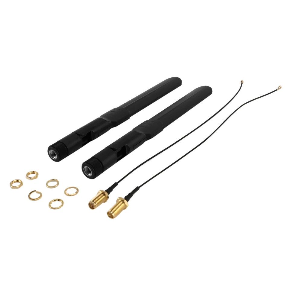 Duálny pás WiFi 2,4 GHz 5GHZ 5,8 GHz 8DBI RP-SMA Mužská anténa a 20 cm 8 palcov U.fl až RP-SMA Samice Pigtail Cable 2-batoh