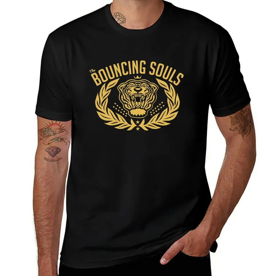 Duša z Golden Tiger Tričko grafické tričko Vintage plus veľkosť oblečenia nadmerne veľké tričká pre mužov balí