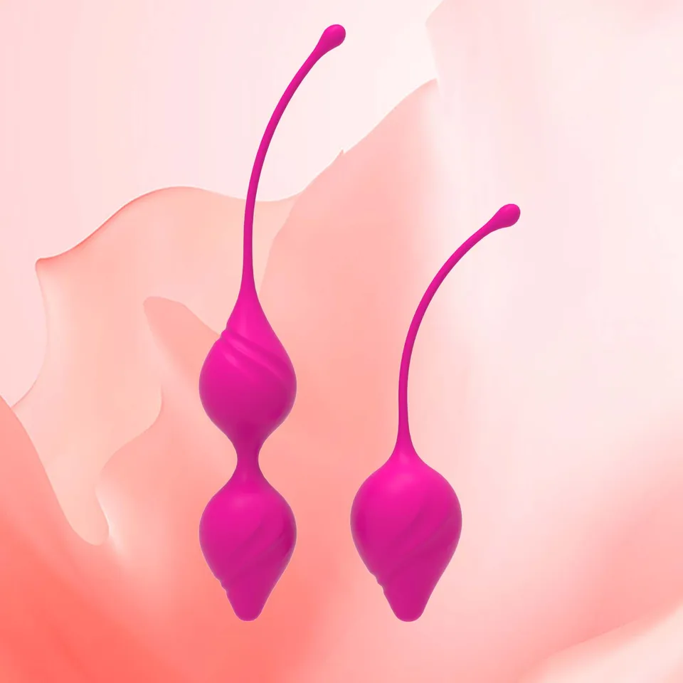 Dve vaginálne masážne cvičebné gule, stimulácia orgazmu stimulácie vaginálnych masážnych guličiek
