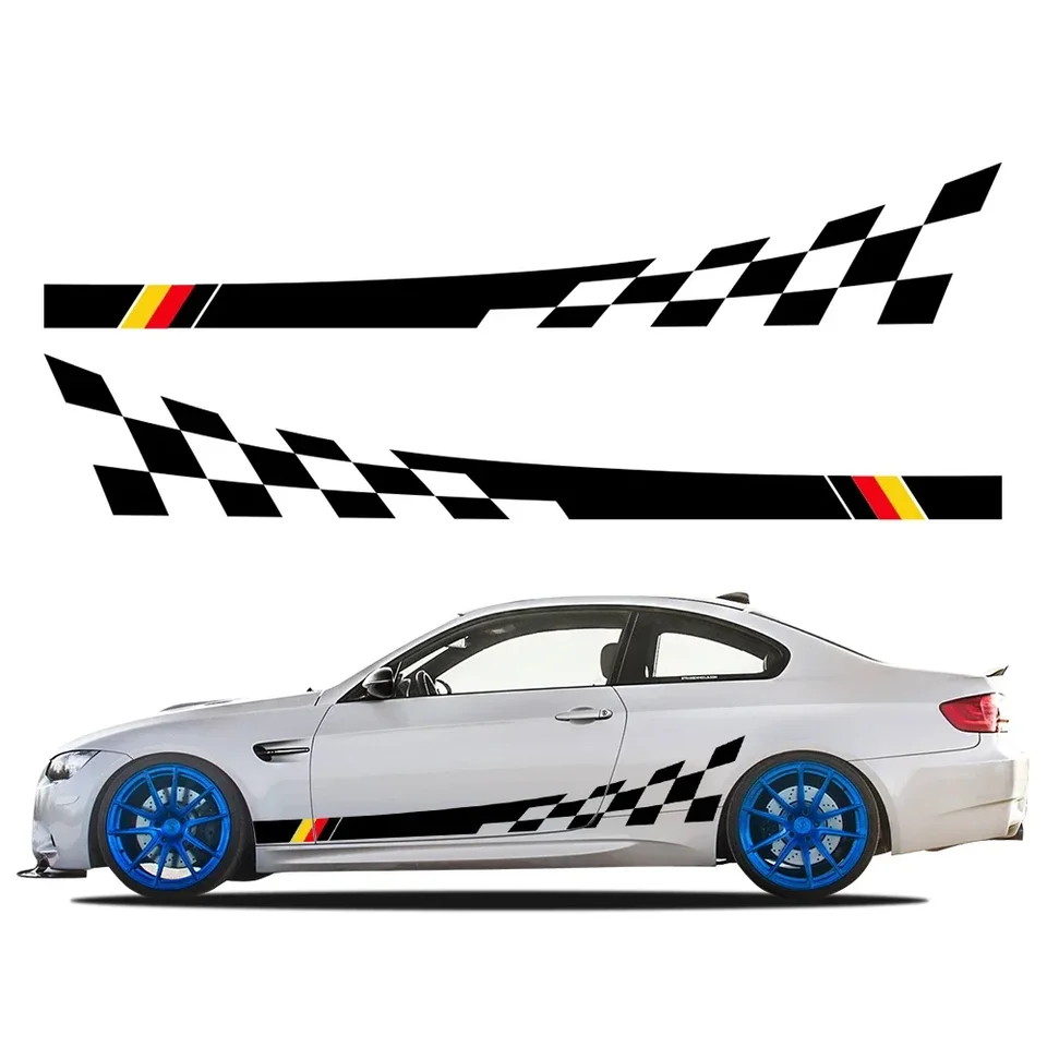 Dvere auta obe nálepky na bočnú sukňu Vinylové obtisky Automatické príslušenstvo pre BMW 3 Series E46 E90 F30 E30 E36 M3 E92 F31 G20 E93 F34 G28