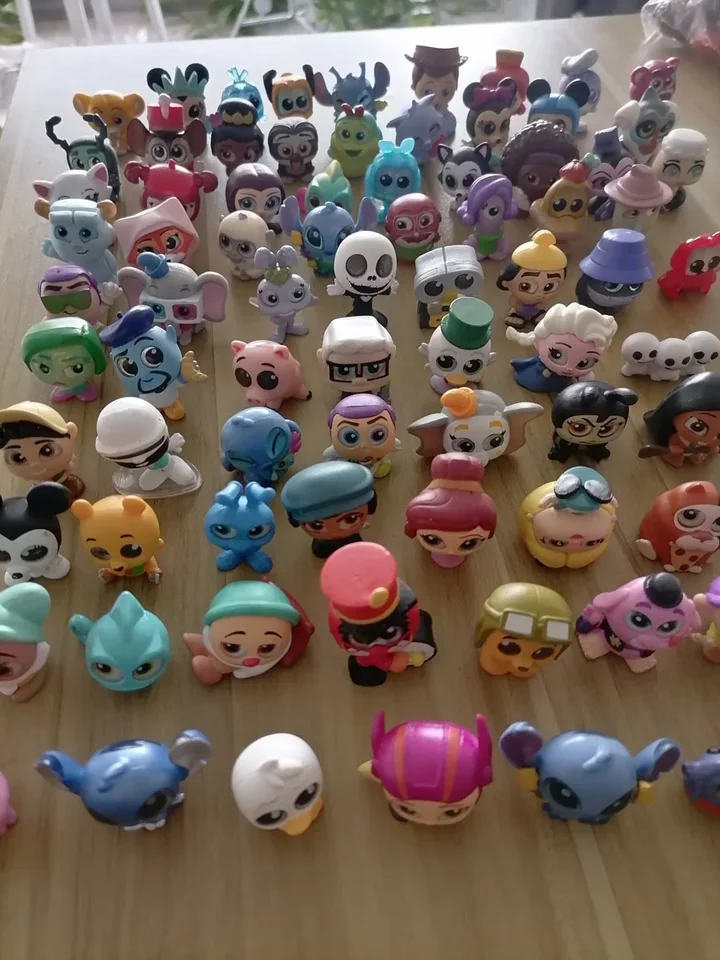 Dvere Disney Cartoon Doll Big Glass Eyes Collectible Princess Mickey Mouse Toy Story Dumbo Ratatouille Remy Walle The Mask