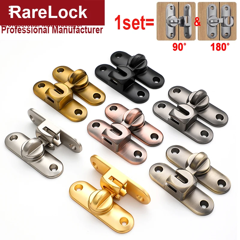 Dvere Dvere Dvere Posuvné dvere Hasp Lock Glod Black Bronze pre domácu bezpečnostnú obliekanie izby Rarelock MA121 H