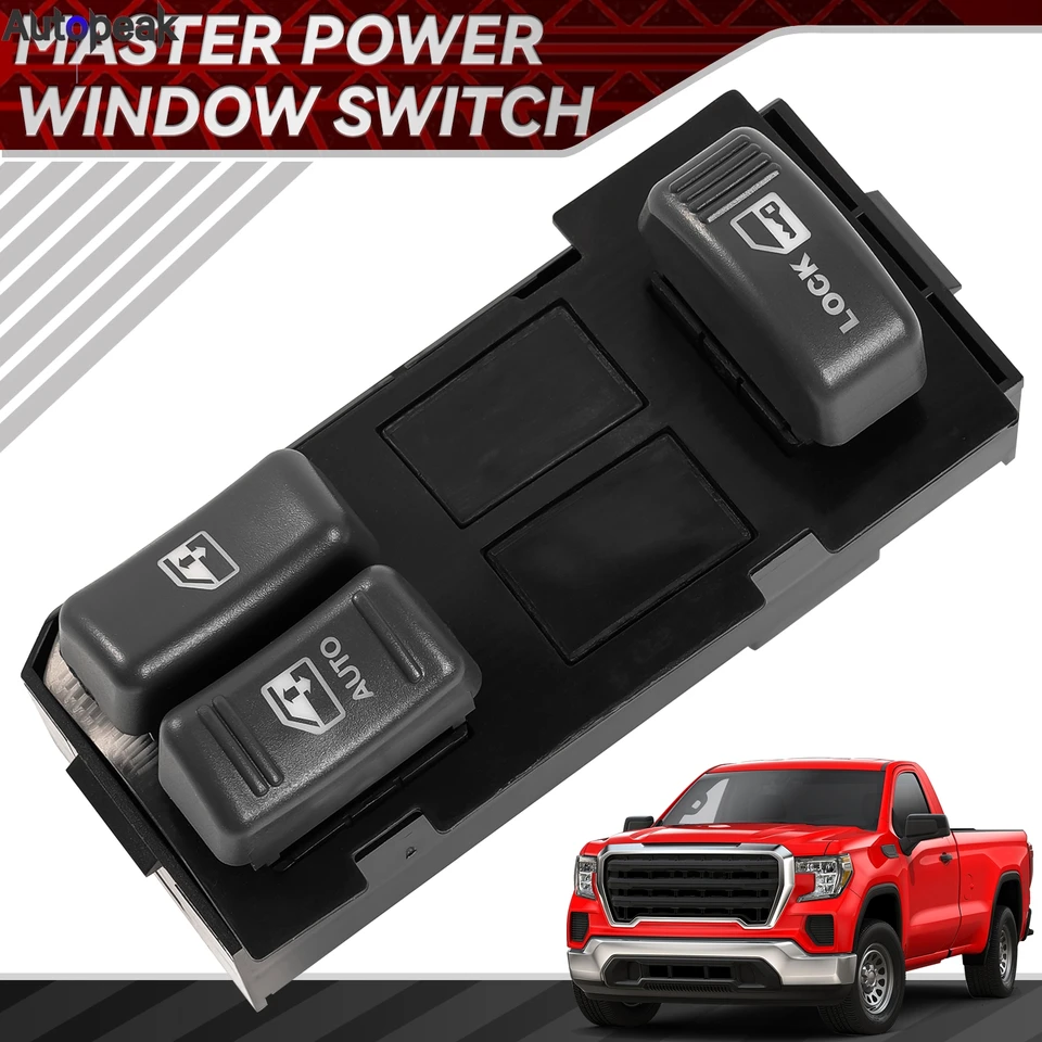 Dvere dverí na zámok okenného spínaču dverí vodiča pre GMC C2500 C3500 Jimmy K1500 K2500 Yukon S15 1995 1996 1997 1998 1998 1999 2000