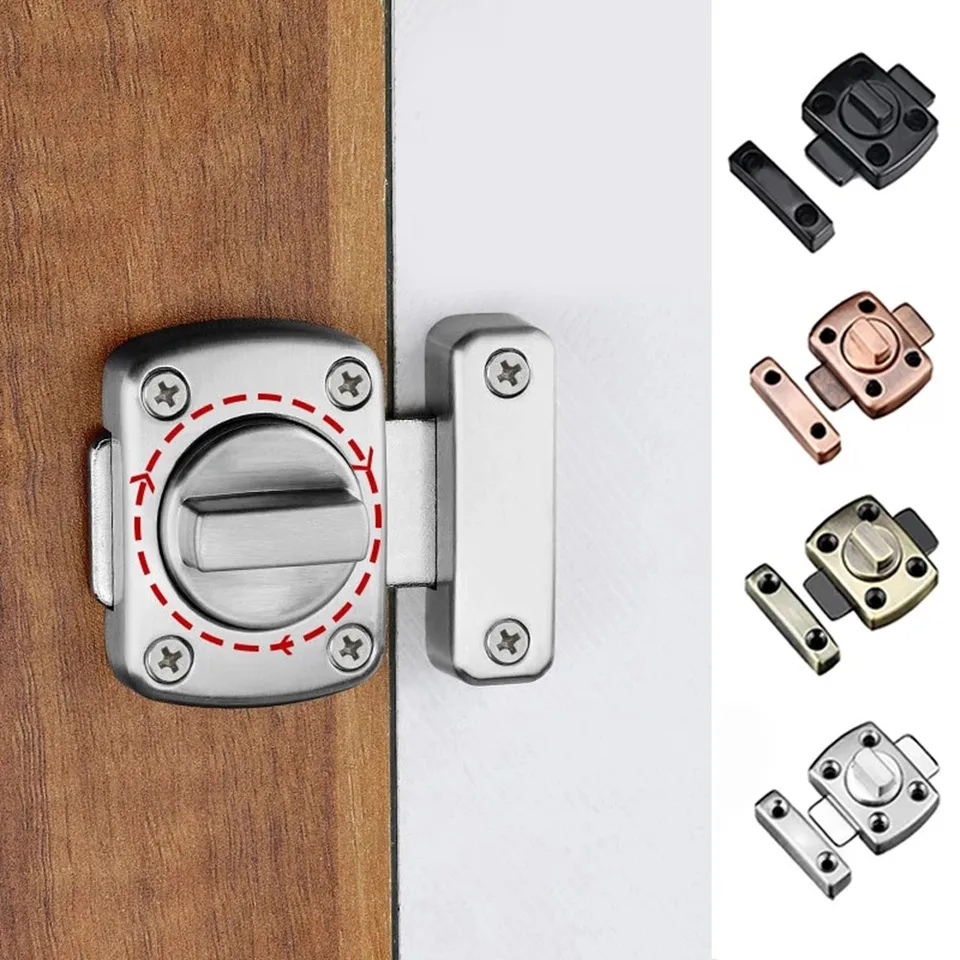 Dvere Lock Cast Metal Hook Západné dvere WC Dvere pravý uhol skĺzavky brány toalety