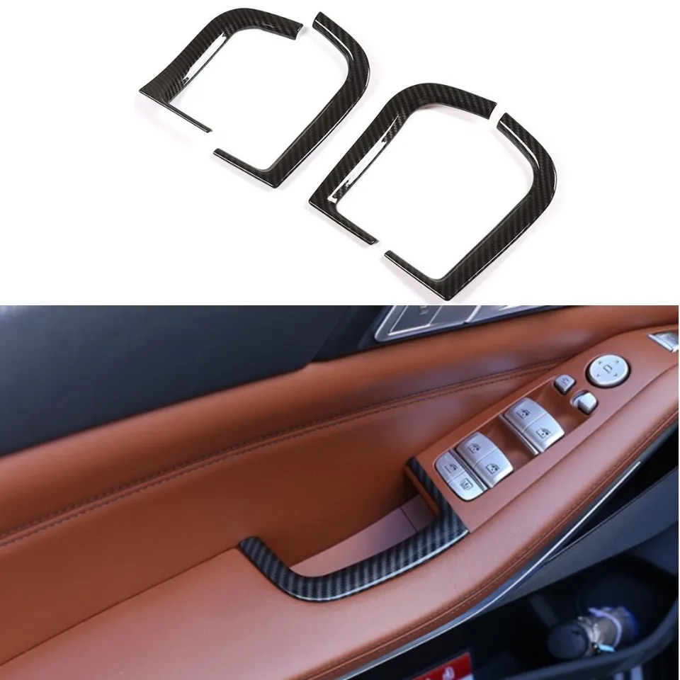 Dvere misky na autá Panel Box Storage Box Rám s jasnými pásikmi Vnútorná rukoväť Rámový kryt pre BMW X5 X7 G05 G07 2019-2023