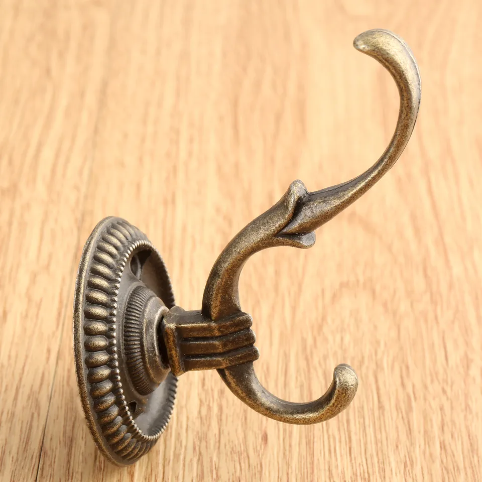 Dvere starožitné háčiky stena záves vintage kúpeľňové klobúky kabáty na stene háčiky pre drevené šperky krabičky nábytok hardware 75x44mm