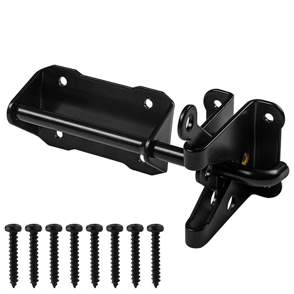 Dverová západka ťažkostranných dverí zámok brány Latch Latch Outdoor Garden Gates Plot skrutka automatická západka zámku zabezpečenie hardware