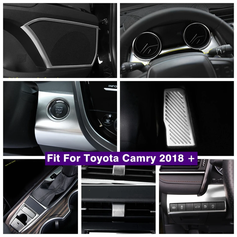 Dverové reproduktory / radenie prevodovky / nebezpečenstvo / svetlá hlavy Ovládací panel Ovládací obklad pre Toyota Camry 2018-2022