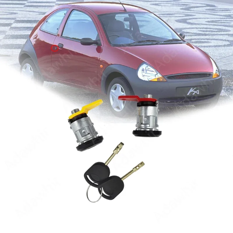 Dverové zámkové sudy s kľúčmi pre Ford Fiesta 1989-2002 Ford KA 1996-2008 96FGA22050CGPA 1022638