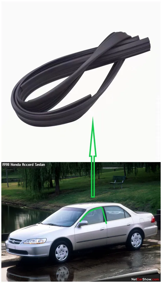 Dverový sklenený kanál Run Gumer pre Honda Accord S86 S84 1998 1999 2000 2001 2002