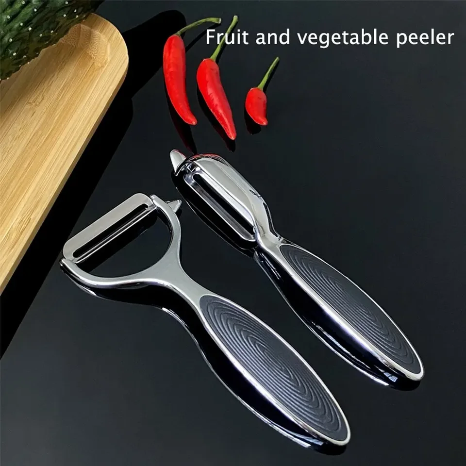 Dvojdielne z nehrdzavejúcej ocele Peeler Zinc zliatina Blade Multifunkčná zelenina a ovocie