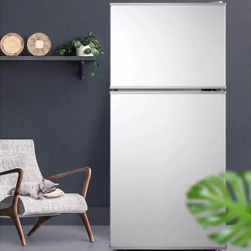 Dvojdverové skladovanie a mrazivé chladničky, malá frigerator pre domácnosť, chladničku a chladič nápojov a chladič