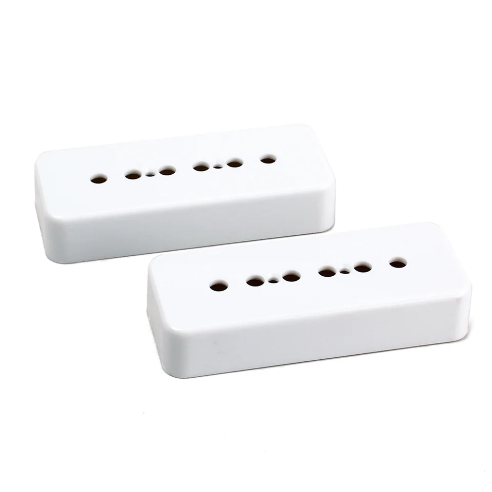 Dvojica P90 Soapbar Pickup Cover For Style Guitar 50/52 mm stĺpový priestor (biely) Bass Pickup Cover Guitar Bridge & Neck Soapbar P
