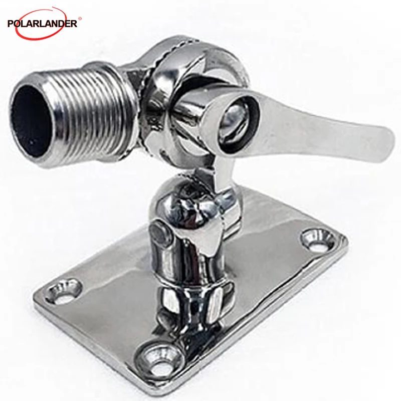 Dvojitá os nastaviteľná základňa odolný proti hrdzavenému leteckému nerezové námorné námorné námorné antény Marine Hardware Hardware Aerial Yacht Base Base Mount