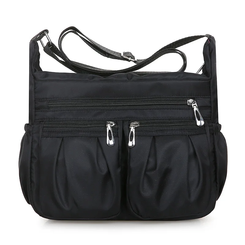 Dvojitá vrecká vrecko na ramene Rameon Ženy VEĽKÁ kapacita Crossbody BAG Vodotesná kabelka Messenger viac cestovná dáma vak vak