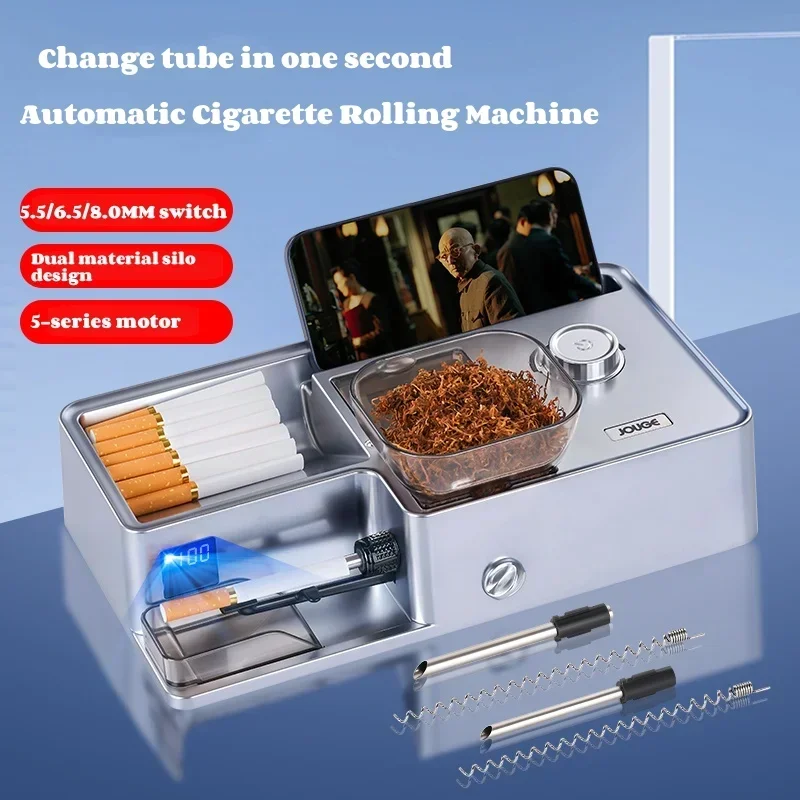 Dvojitá vstupná tabaková výplň Jeden stroj Tri použitie 8/6,5/5,5 mm Infračervené snímanie Cenery Cigaret Roller Injector Brapping Maker