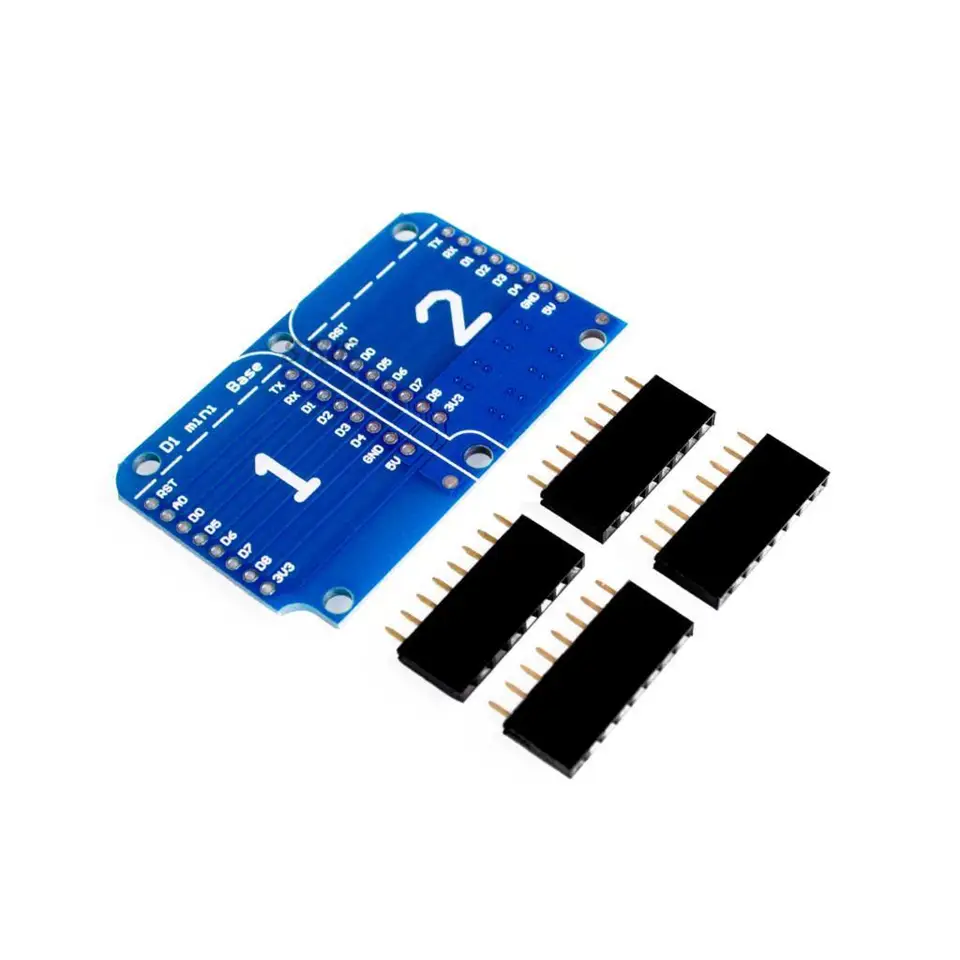 Dvojitá zásuvka Duálny základný štít pre d1 mini nodemcu ESP8266