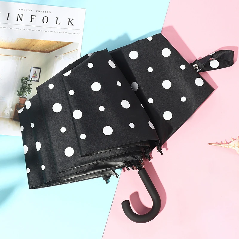 Dvojité účely Slnko dáždnik U v tvare u v tvare Mini 3-nefunkčné anti UV slnečné krém