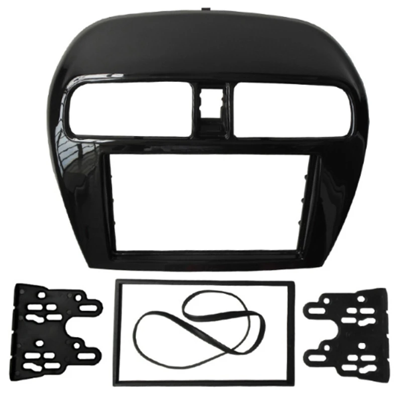 Dvojitý din fascia pre Mitsubishi Mirage Space Star Attrage Radio Stereo Panel Dash Montážna inštalačná súprava na čelný rámec (178