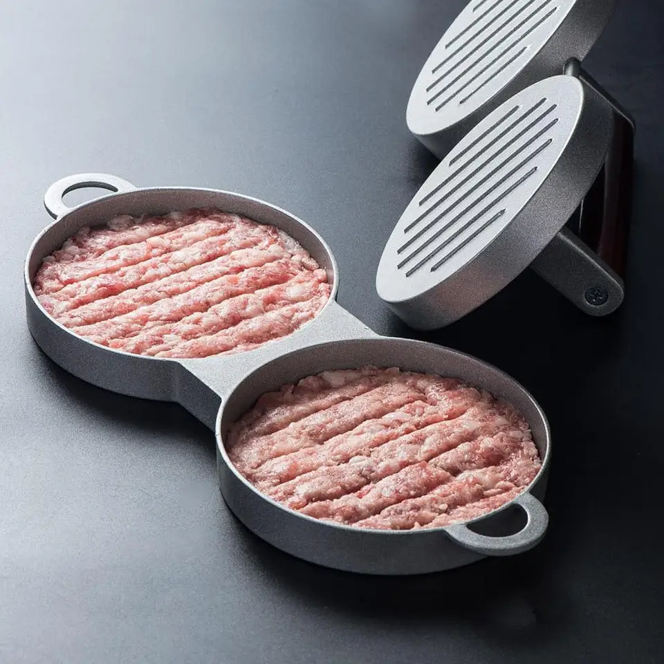 Dvojitý hamburger pre tlač