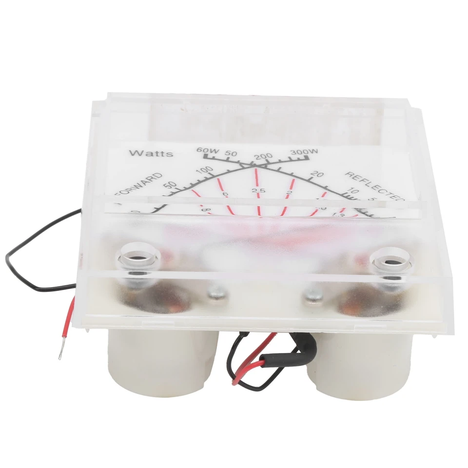 Dvojitý ukazovateľ meracieho metra SWR SWR/Power Watt Meter Dvojou ihlou 60/300 W Venok merača napájacieho merača s podsvietením SWR Power Meter