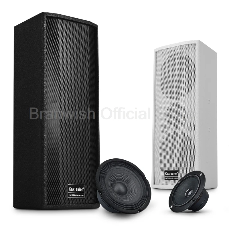 Dvojnásobok 6,5 palca 8Ω High-Power Reproduktor Domov KTV Fulfrekvenčné podlahové reproduktory Profesionálne súkromné ​​miestnosti Stretnutie Etapa Audio 200W