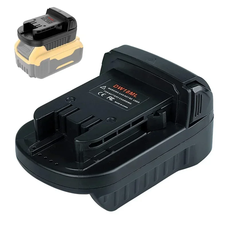 DW18ML adaptér pre Dewalt 20V 18V Li-Ion batéria DCB182 DCB205 prevedený na Milwaukee 18V Littium Battery Power Nástroj Použite