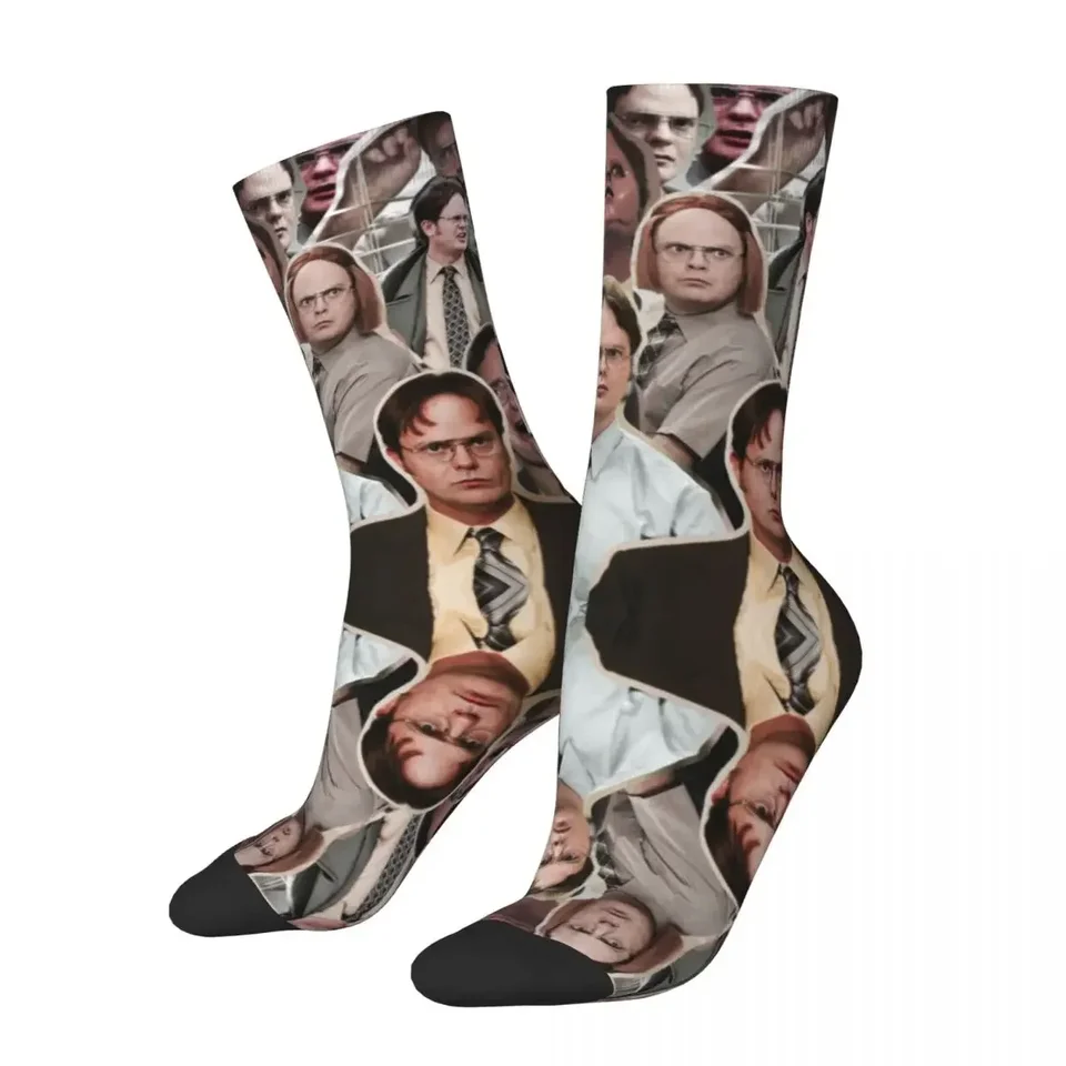 Dwight Schrute - Kancelária ponožky Harajuku potia absorbujúce pančuchy po celú sezónu Dlhé ponožky Príslušenstvo pre darčeky pre mužov