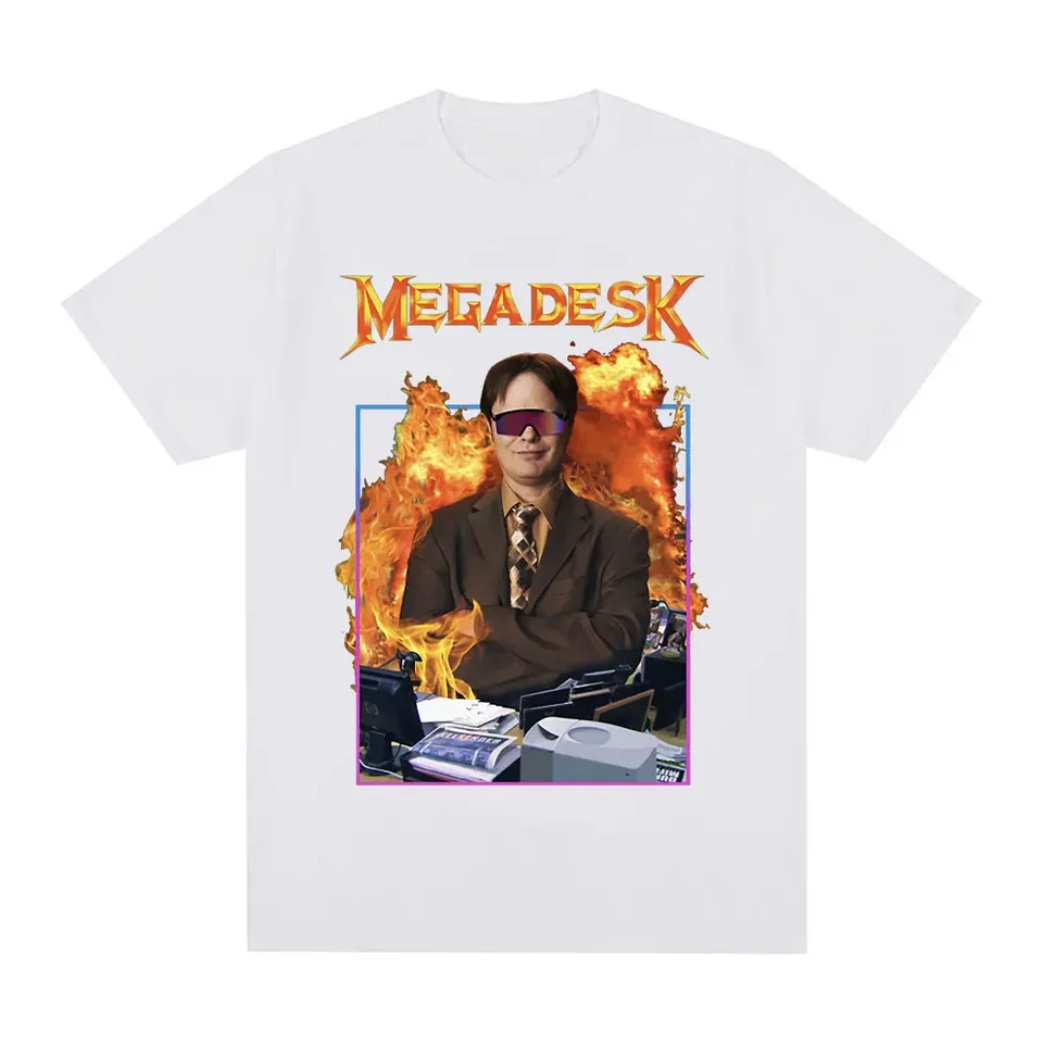 Dwight Schrute Megadesk Michael Scott vzdáva hold kancelárskym tričká