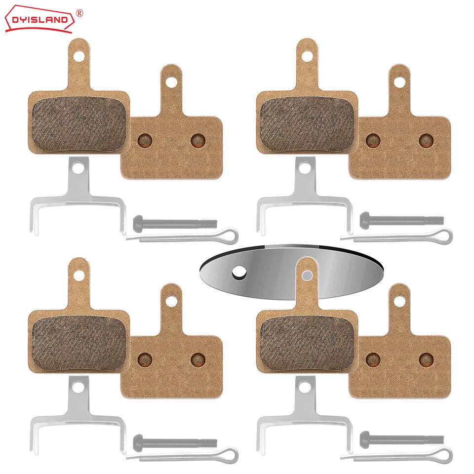 Dyisland MT2S BRKZY BRZDY BRZDE 4PAIRS SINTED KETOVÉ ALEBO kovové doštičky kompatibilné Shimano B01S B03S BR-TX805 T615 TEKTRO