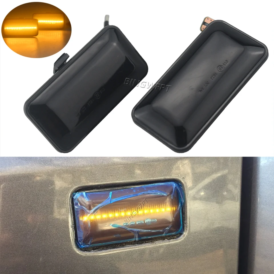 Dynamická šípka bočné markerové svetlo zákruta žiarovky pre blinker pre VW Golf 2 Golf 3 Jetta A2 A3 Passat B3 Vento A3 pre sedadlo ibiza mk2