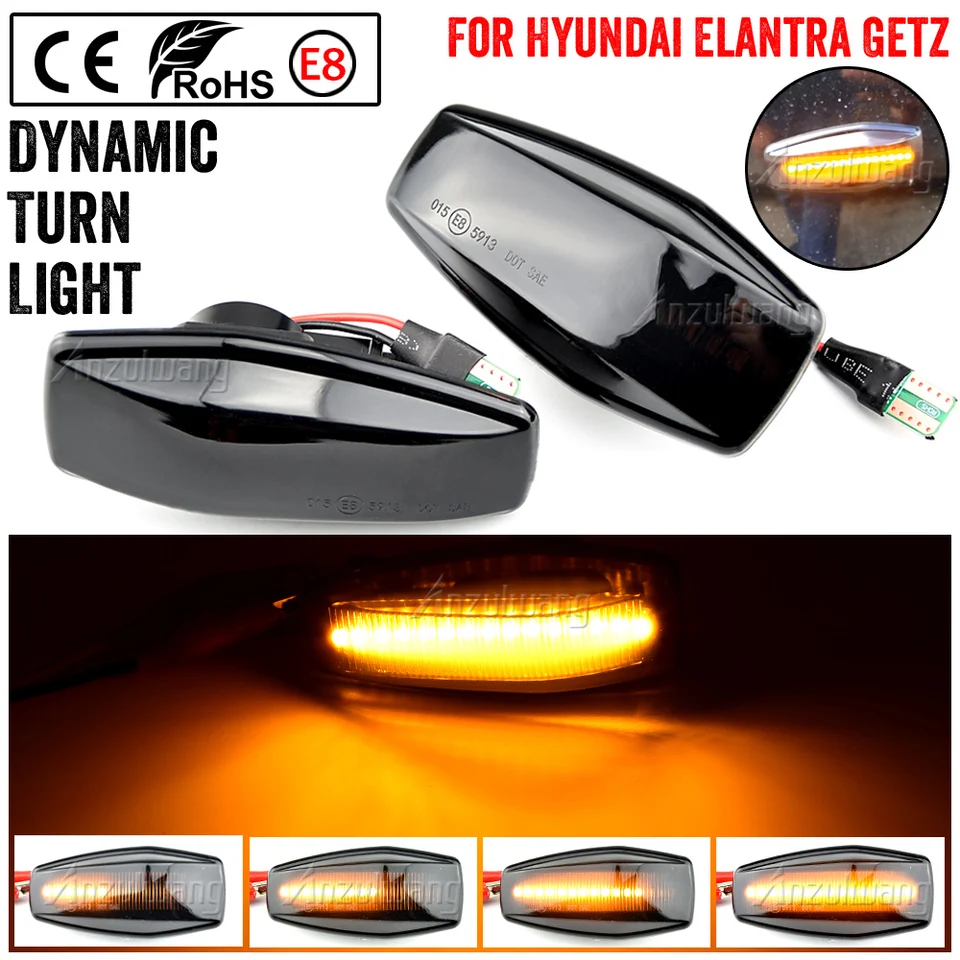 Dynamické blikajúce otočné signál LED SILD MARKER SVETLO PRE KIA RIO Sportage Sedona Picanto Morning Opirus Amanti Ggand Carnival MK3