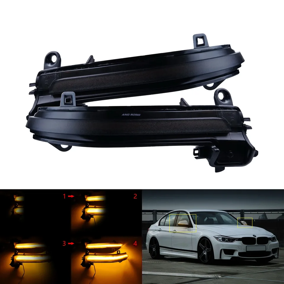 Dynamické LED krídlové zrkadlo signálne svetlo svetlo pre BMW F20 F21 F22 F23 F30 F34 F31 F32 F36 E84 X1