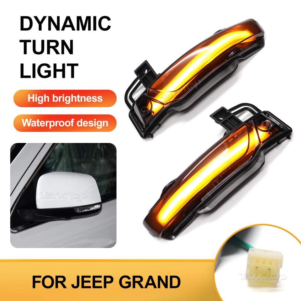 Dynamické svetlo na bočné signál LED pre džíp pre Jeep Grand Cherokee Dodge Durango 2011-2022
