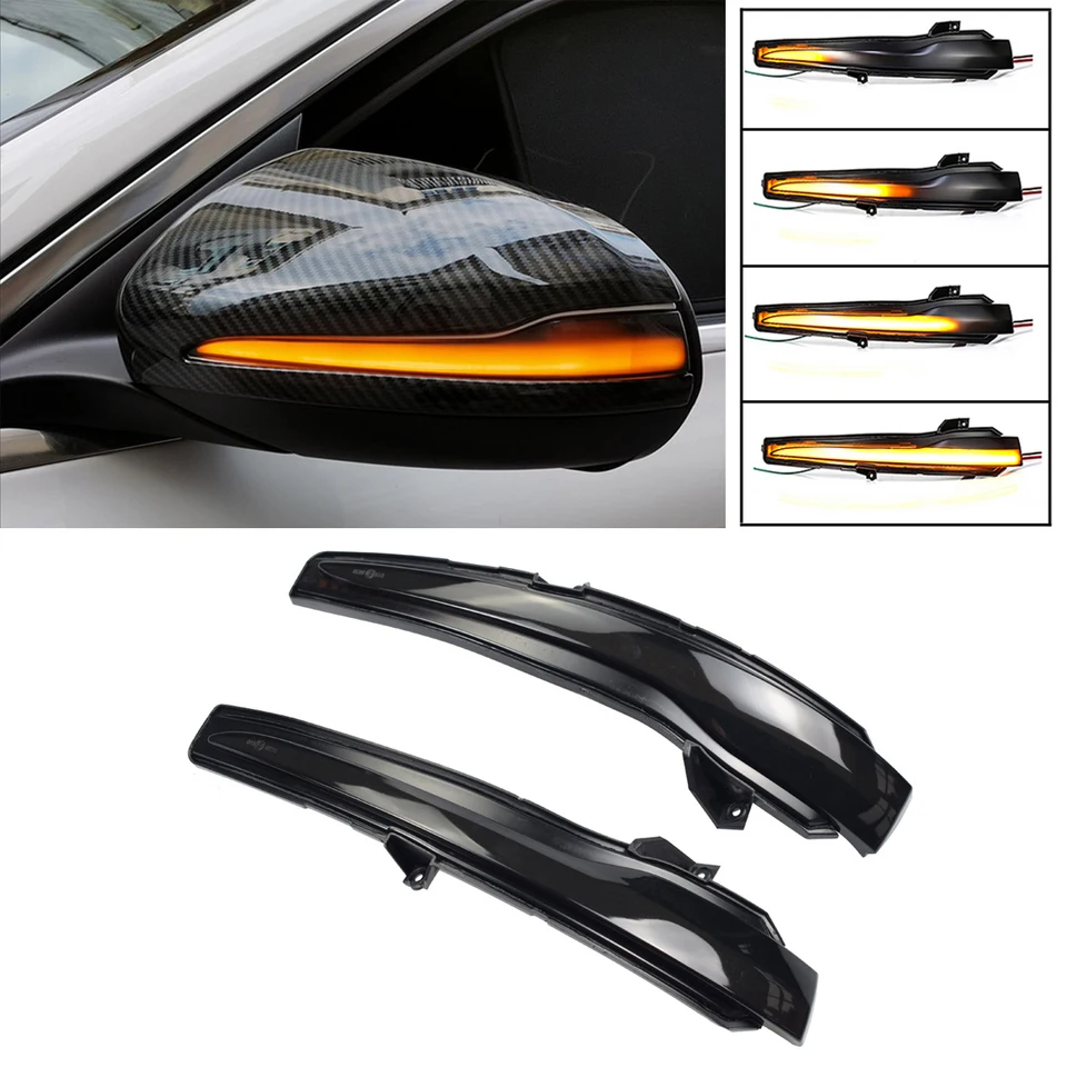 Dynamický zákrutový signál Blinker Lamp Bočné zrkadlo Svetlo pre Mercedes Benz Ces Glc Calss W205 X253 W213 W222 Styling automobilu
