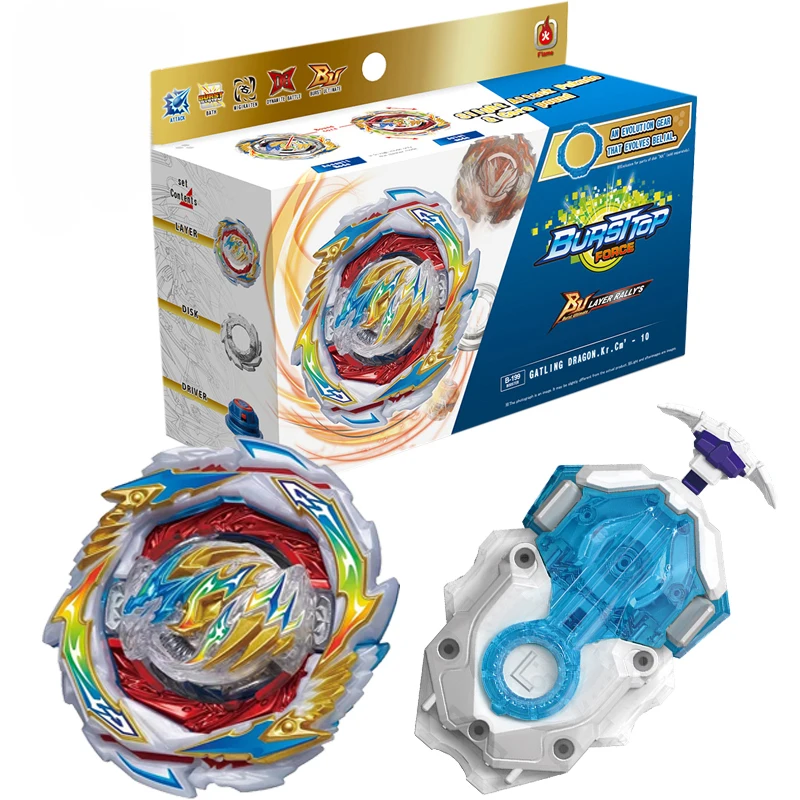 Dynamite Battle Bey Set B-199 Gatling Dragon Booster B199 Spinning Top s vlastnými detskými hračkami pre deti pre chlapcov darček