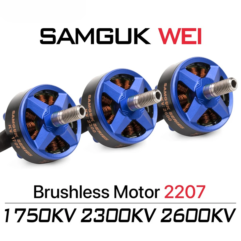 Dys Samgek Series Wei 2207 RC Brushless Motor 1750KV 2300KV 2600KV 3-6S pre UAV FPV Racing Multi Wing Aircraft Crossing Machine