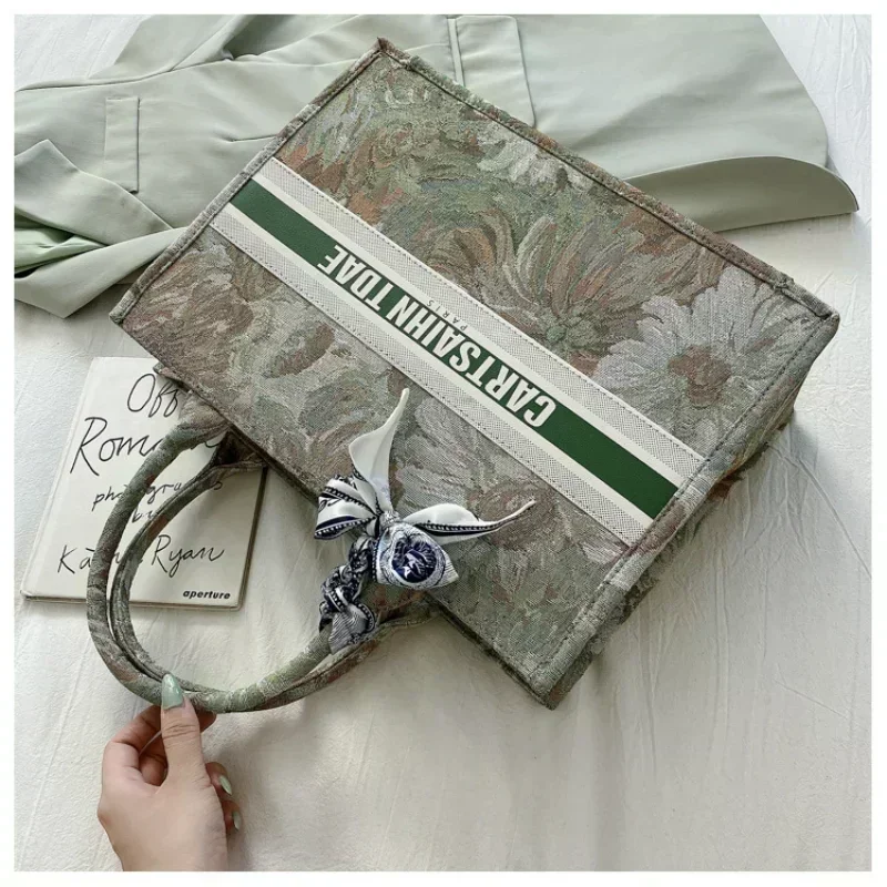 Dáma módna kapacita plátno kniha Tote Bag s menom Dámske vlastné dochádzajúce ramenné tašku Personalizovaná tlač veľkú kabelku