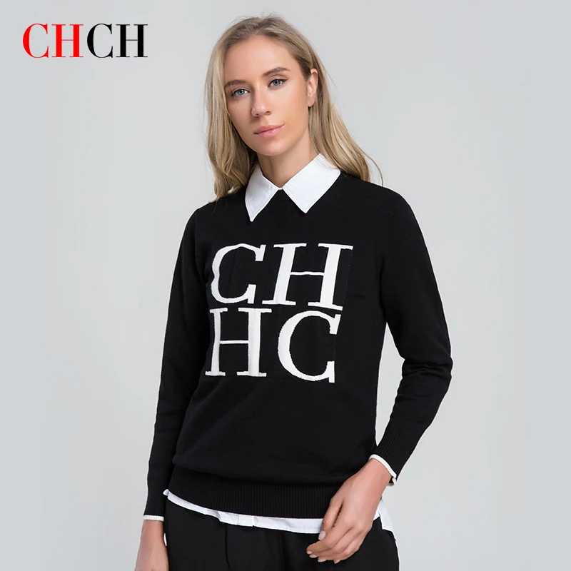 Dámska mikina Chch 2023 Dámska mikina Príležitostné rukávy pletene s dlhým rukávom Street Sportswear Fiber a nylon Soft Stretch Pullover
