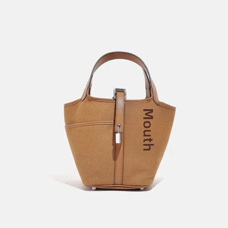 Dámska módna kabelka Kandidová kabelka Nová jar 2024 Classic Bucket Bag Trendy Tower Tower Single Ramer Bag Soft Crossbody