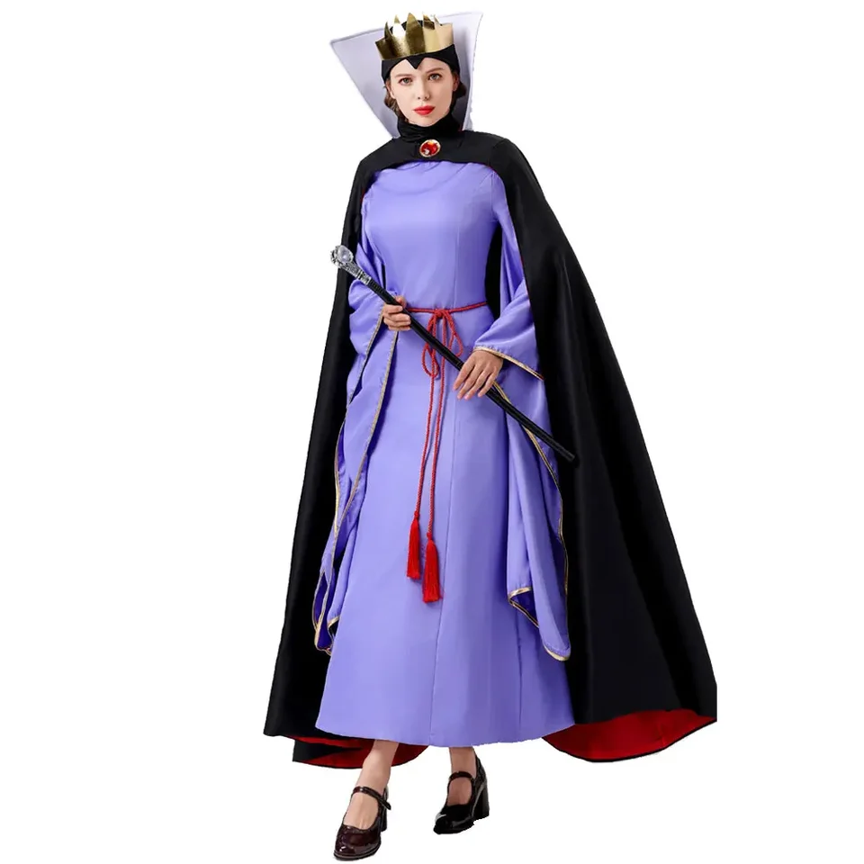 Dámske anime rozprávky rozprávky Snehulienka White Cosplay Halloween Evil Queen Dress Stage Performance Stepmother Queen Queen Costume Hracie